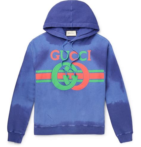 gucci printed loopback cotton jersey hoodie|Embroidered jersey hooded sweatshirt .